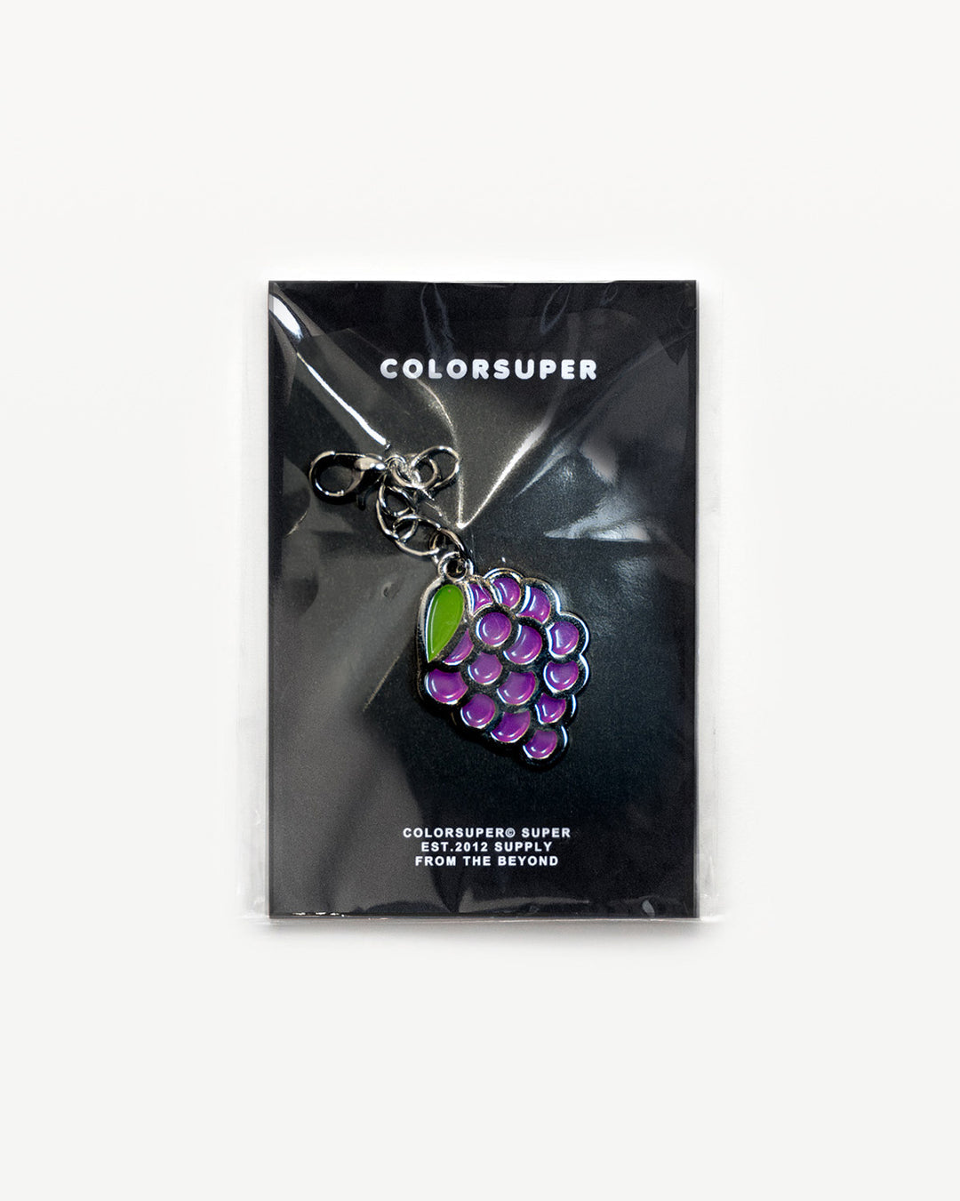Chrome berry bikini charm with lobster clasp. - Alternate view