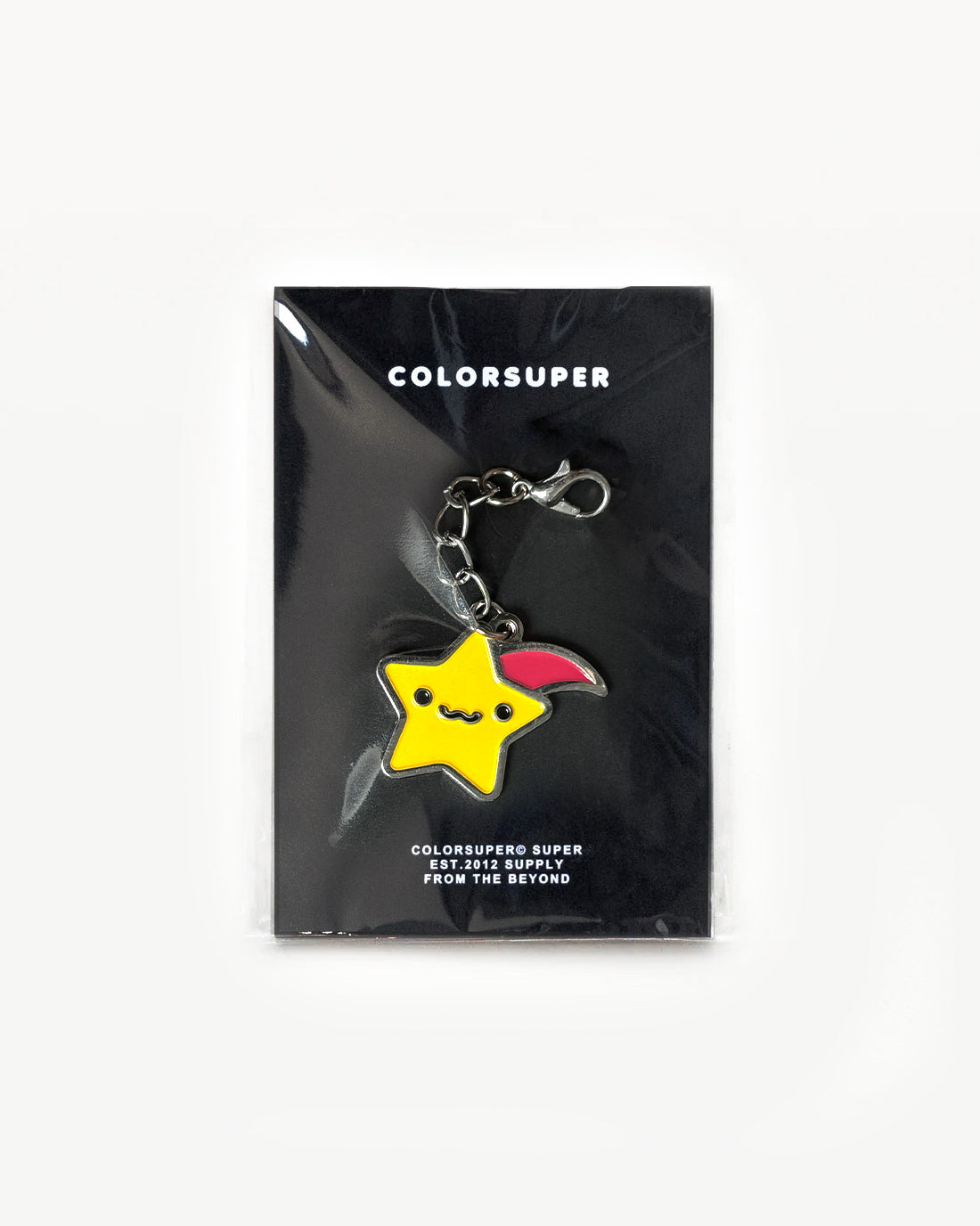 Chrome uwu shooting star bikini charm with lobster clasp. - Alternate view