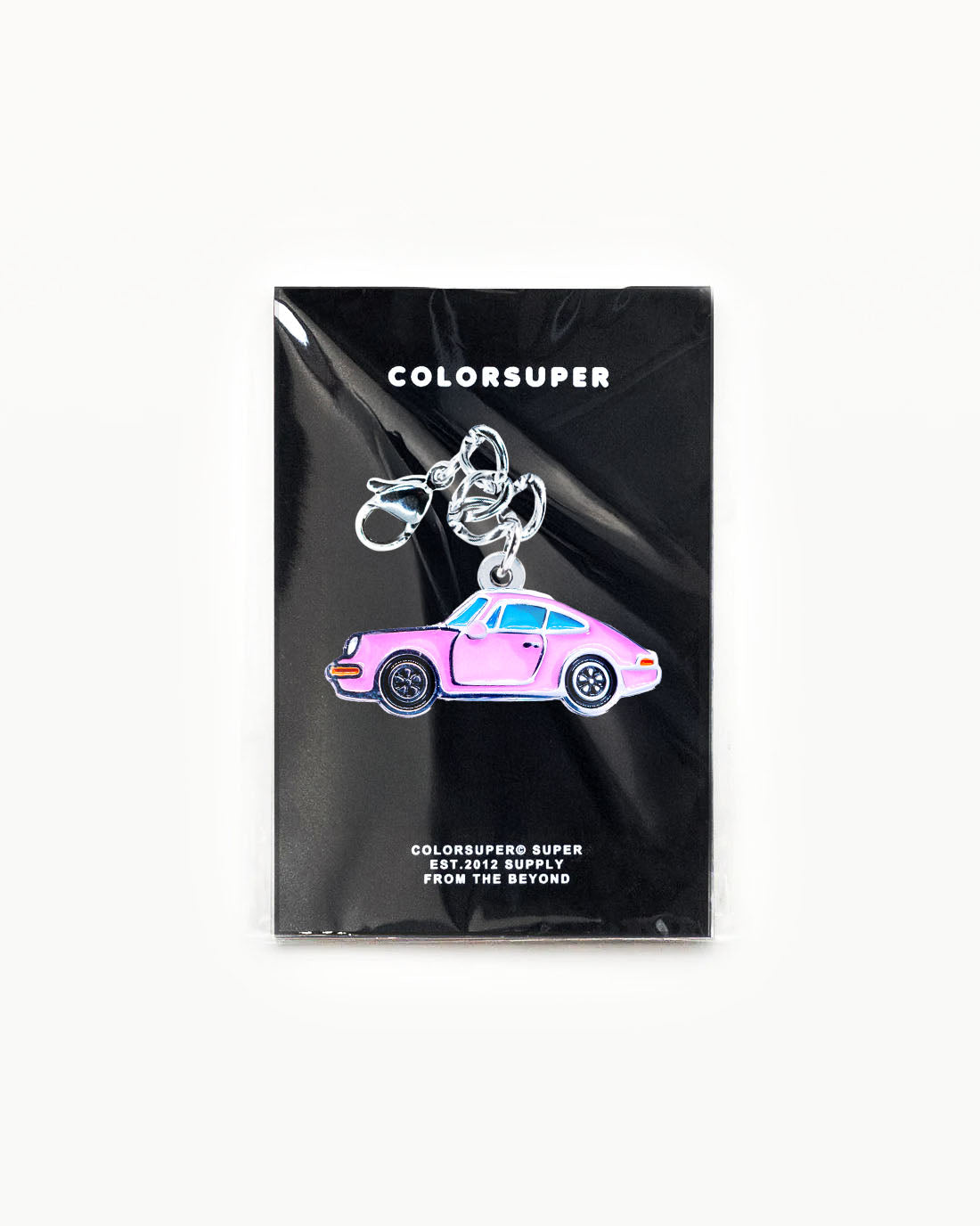 Bikini Charm - 9Eleven Charm featuring a pink sports car design for stylish beachwear accessories. - Alternate view