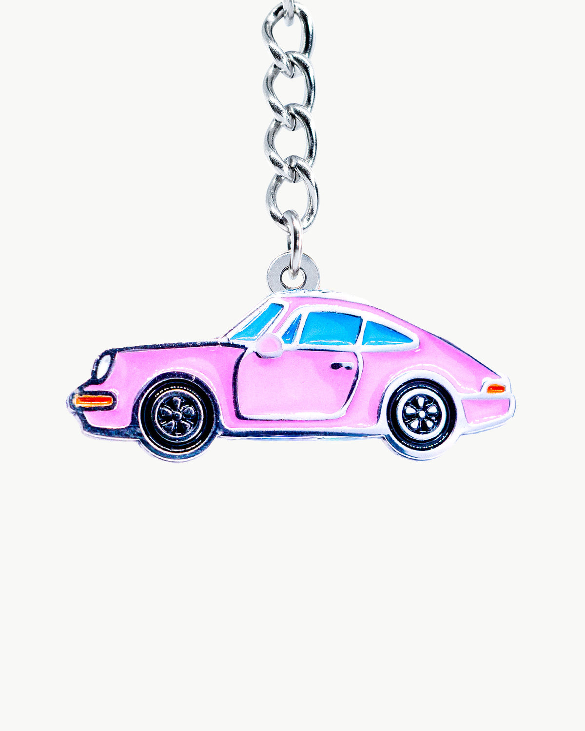 Bikini Charm - 9Eleven Charm featuring a pink sports car design on a chain, perfect for summer accessories.