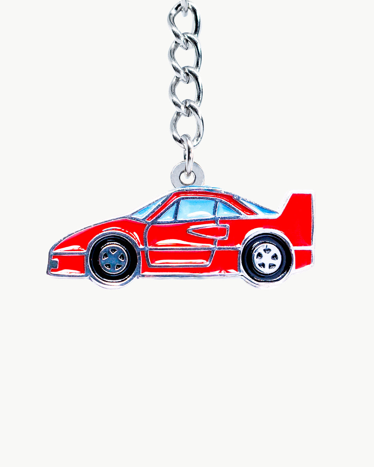 Bikini Charm - F-Fiddy Charm featuring a red sports car design, perfect for personalizing beachwear or automotive apparel.