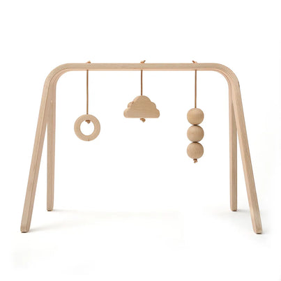 Arco de actividades NAHO con juguetes de madera