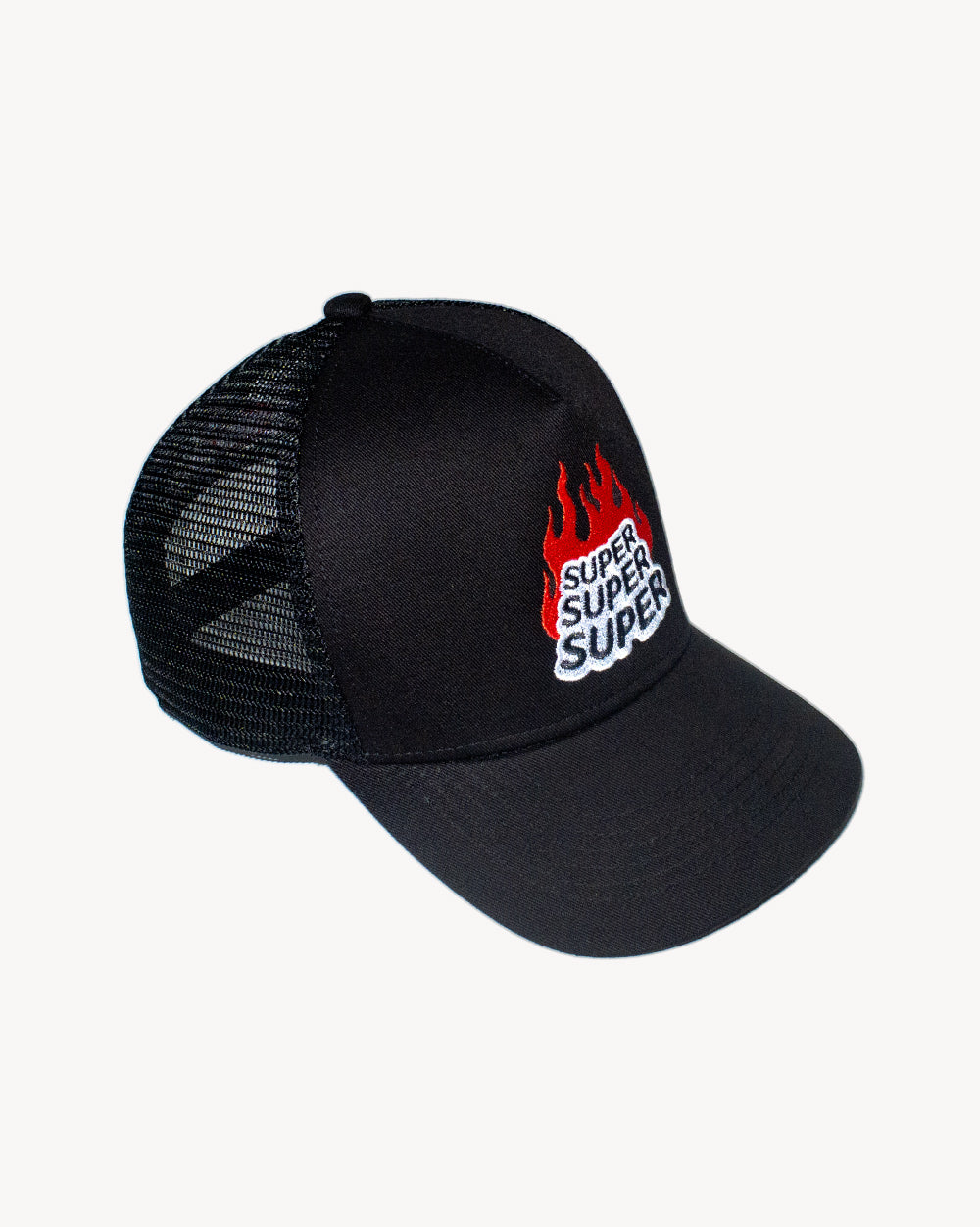 Triple Heat Snapback Black with unique embroidered design and mesh back for a comfortable fit. - Alternate view
