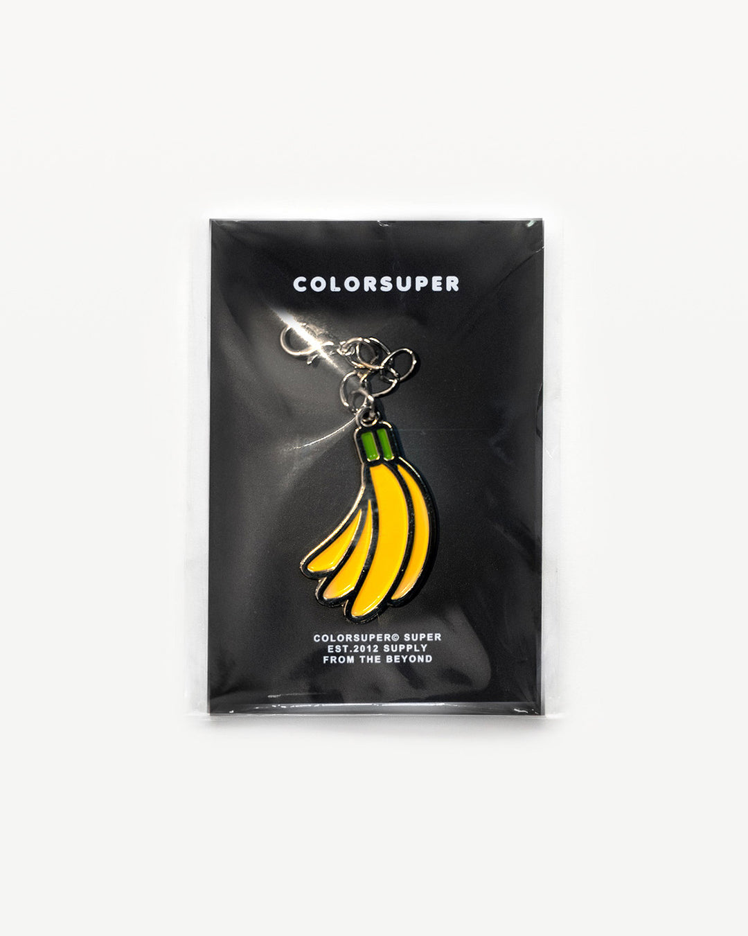 Chrome banana bikini charm with lobster clasp. - Alternate view