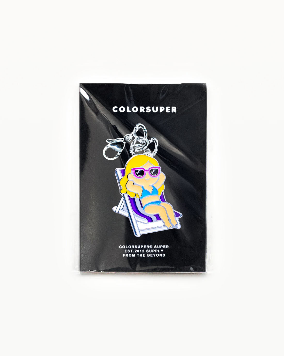 Bikini Charm - Max Relax Charm featuring a chill figure lounging in a deck chair for summer vibes. - Alternate view