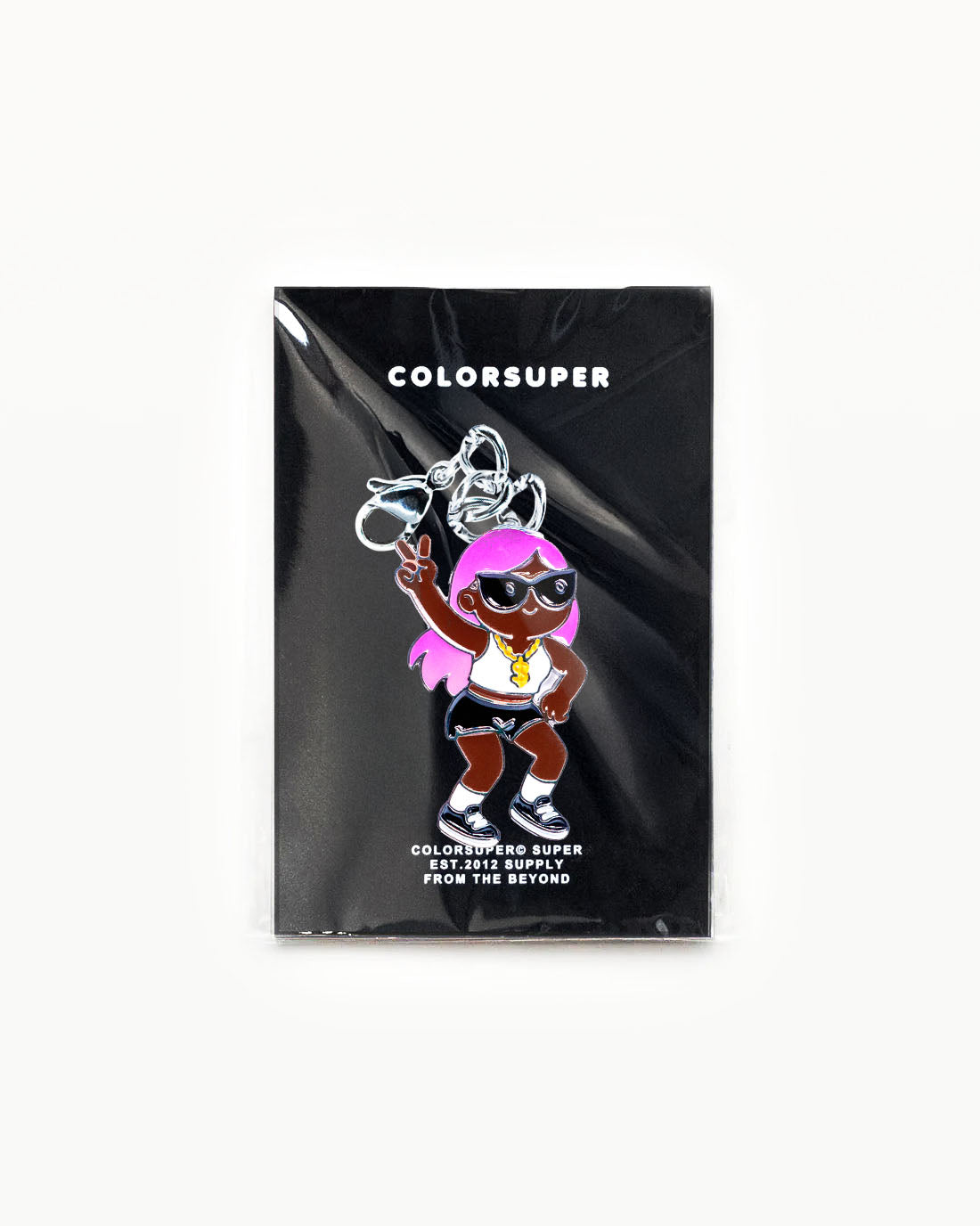 Bikini Charm - Party Girl Charm accessory featuring vibrant character in stylish swimwear and sunglasses. - Alternate view