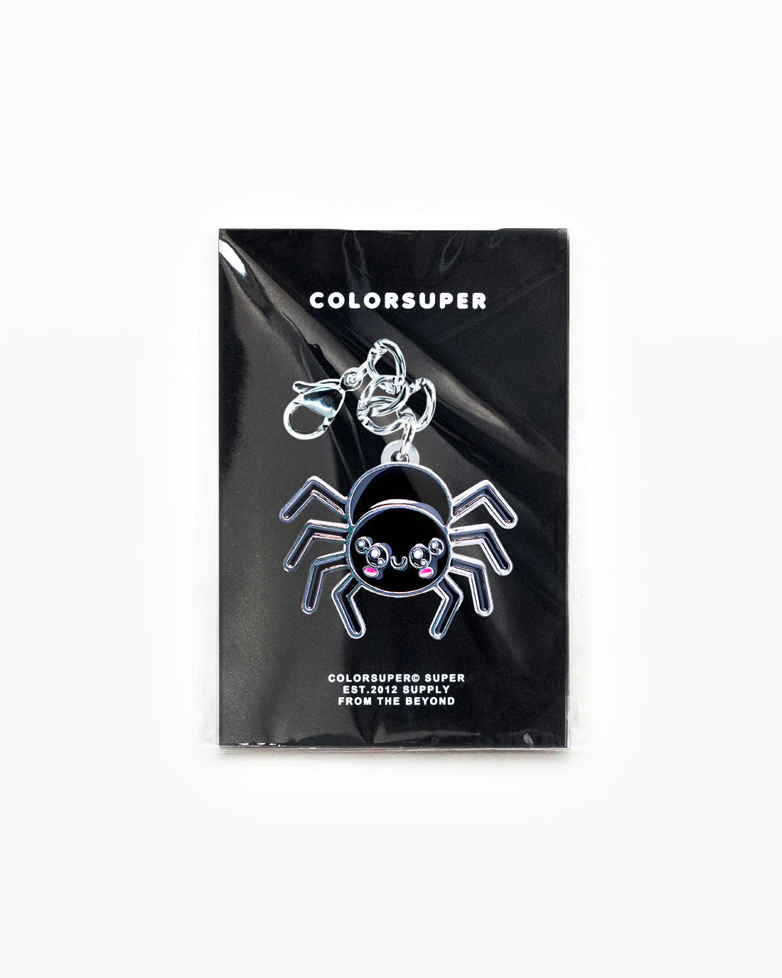 Bikini Charm - Spider Charm accessory featuring a cute black spider with a kawaii face, perfect for beachwear and gothic styles. - Alternate view