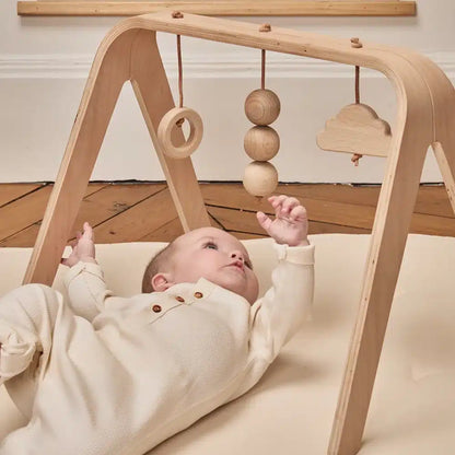 NAHO activity arch with wooden toys
