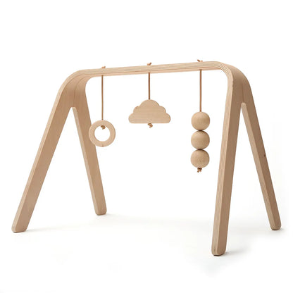 NAHO activity arch with wooden toys