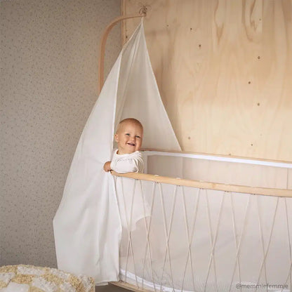 Ciel de lit White Veil pour lit bébé KIMI