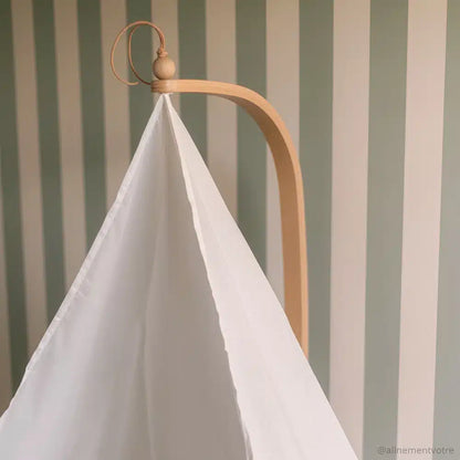 Ciel de lit White Veil pour lit bébé KIMI